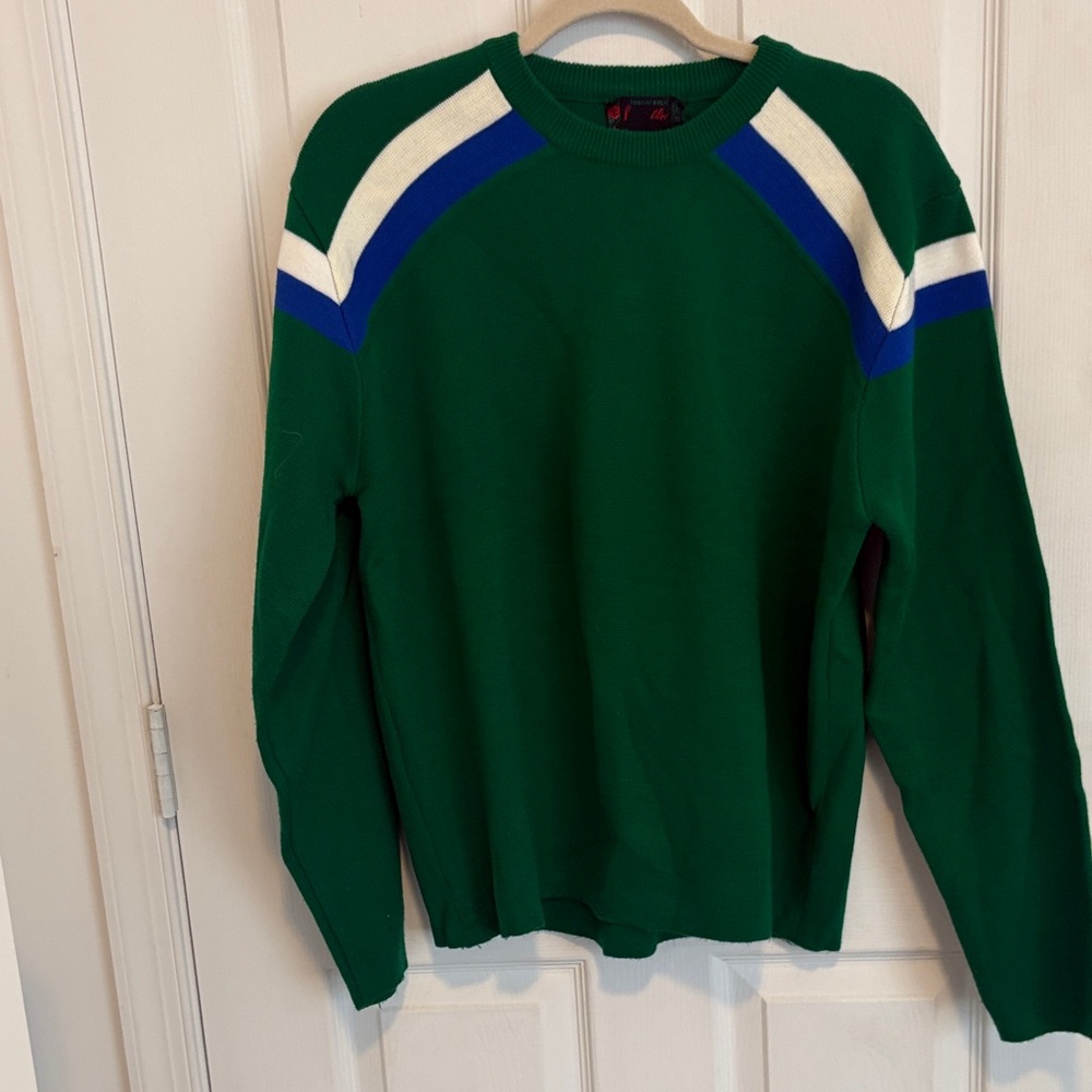 Green and Blue Men's Sweater